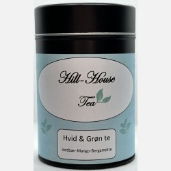 Hvid &amp; Gr�n te, Jordb�r-Mango-Bergamotte, 75g