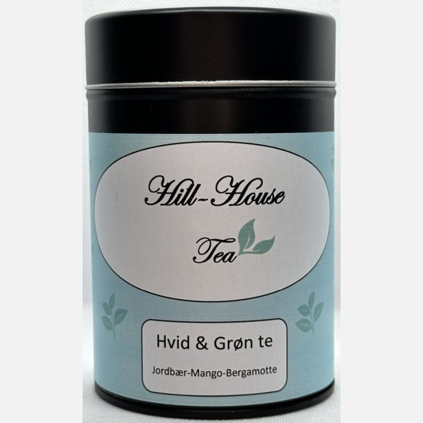 Hvid &amp; Gr�n te, Jordb�r-Mango-Bergamotte, 75g