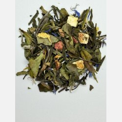 Hvid &amp; Grn te, Jordbr-Mango-Bergamotte, 75g