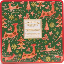 Winter Animals Cranberry, Orange &amp; Milk Choc Tin, 250g. Bedst fr 2026-09-28