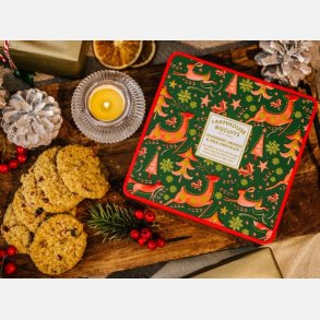 Winter Animals Cranberry, Orange & Milk Choc Tin, 250g. Bedst fr 2026-09-28