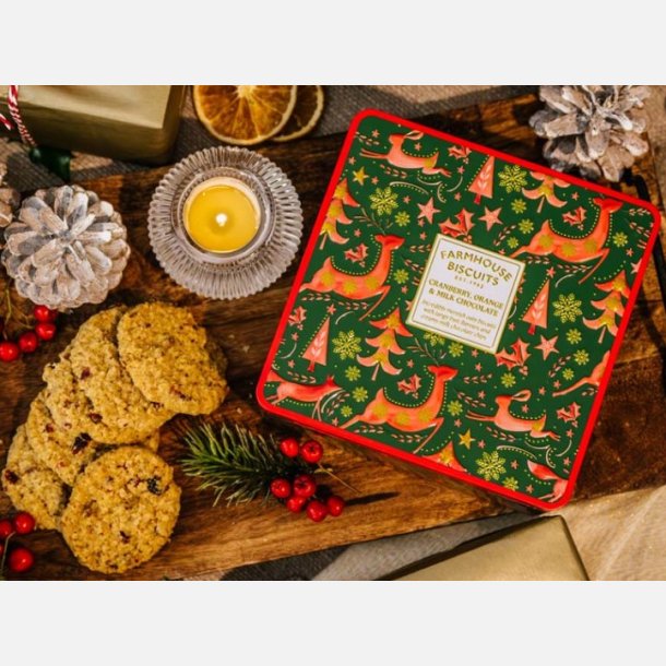 Winter Animals Cranberry, Orange &amp; Milk Choc Tin, 250g. Bedst fr 2026-09-28