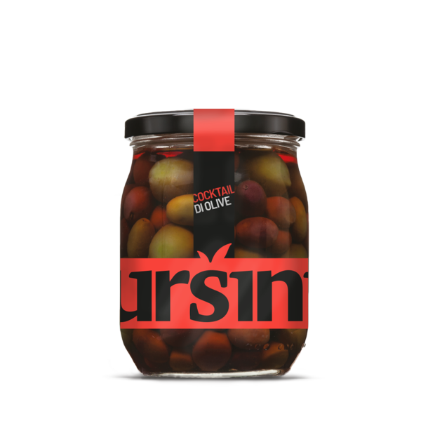 Cocktail, Blandede oliven i saltlage, 580g. Bedst fr 2028-03-04