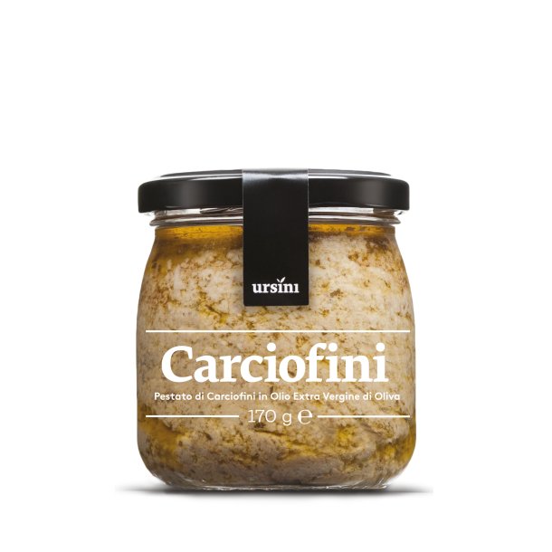 Pesto med artiskok fra Cupello i ekstra jomfru olivenolie, 170g. Bedst fr 2027-04-03